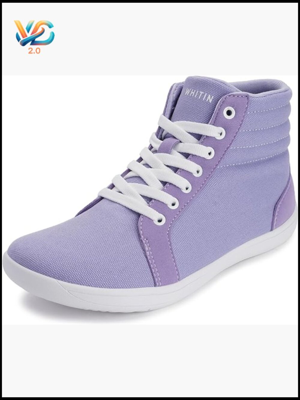 Wide High-Top Canvas Barefoot Sneakers Minimalist Street-Ready Fit Ankle Support